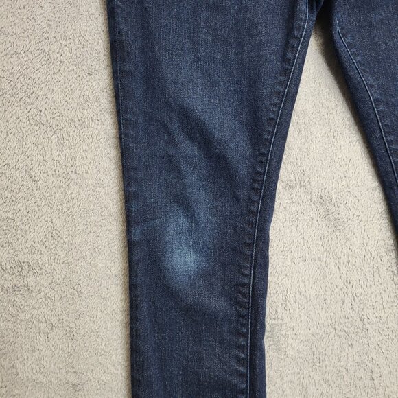 John Varvatos Wight Jeans Mens 32x27 Dark Wash Slim Fit Stretch Denim Distressed - Picture 5 of 13